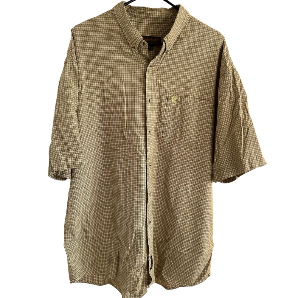 Men's Timberland Plaid Button-Down Shirt - XL